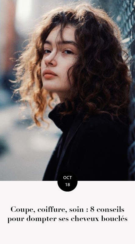 dompter ses cheveux bouclés