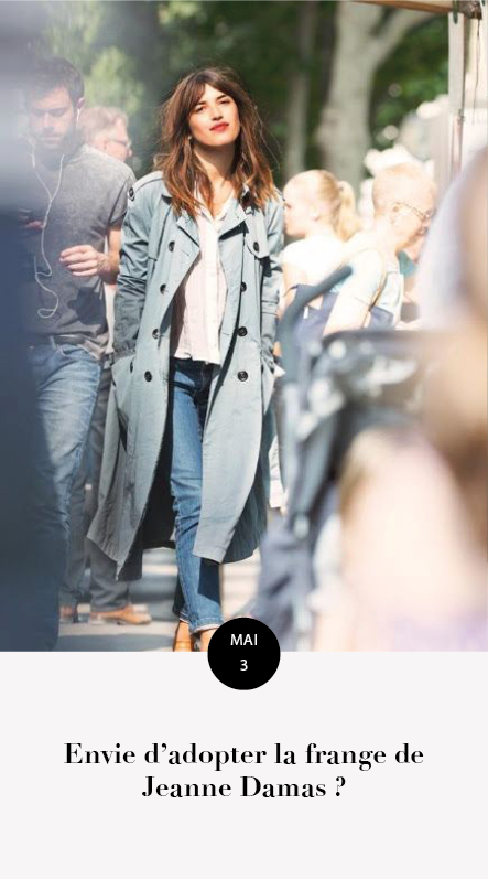 la frange de Jeanne Damas