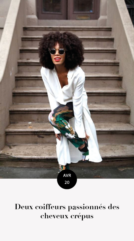 coiffeurs cheveux crépus