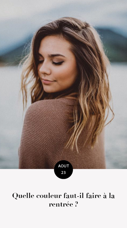 couleur pour la rentrée