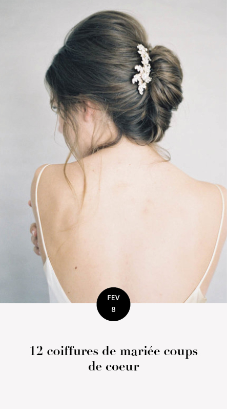 coiffures mariée coups de coeur