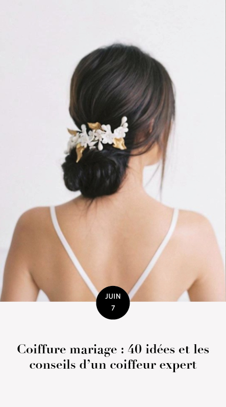 coiffure mariage
