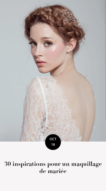 inspirations maquillage mariée