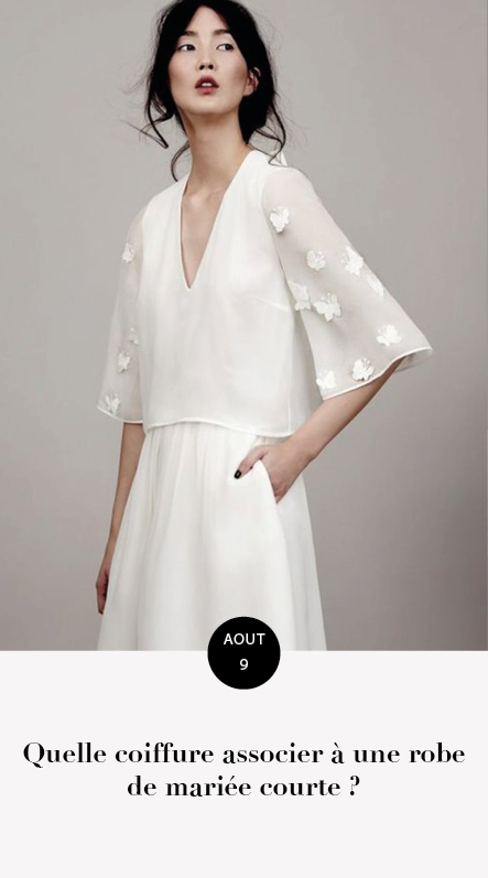 coiffure pour robe courte