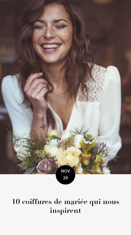 coiffures mariée inspirantes